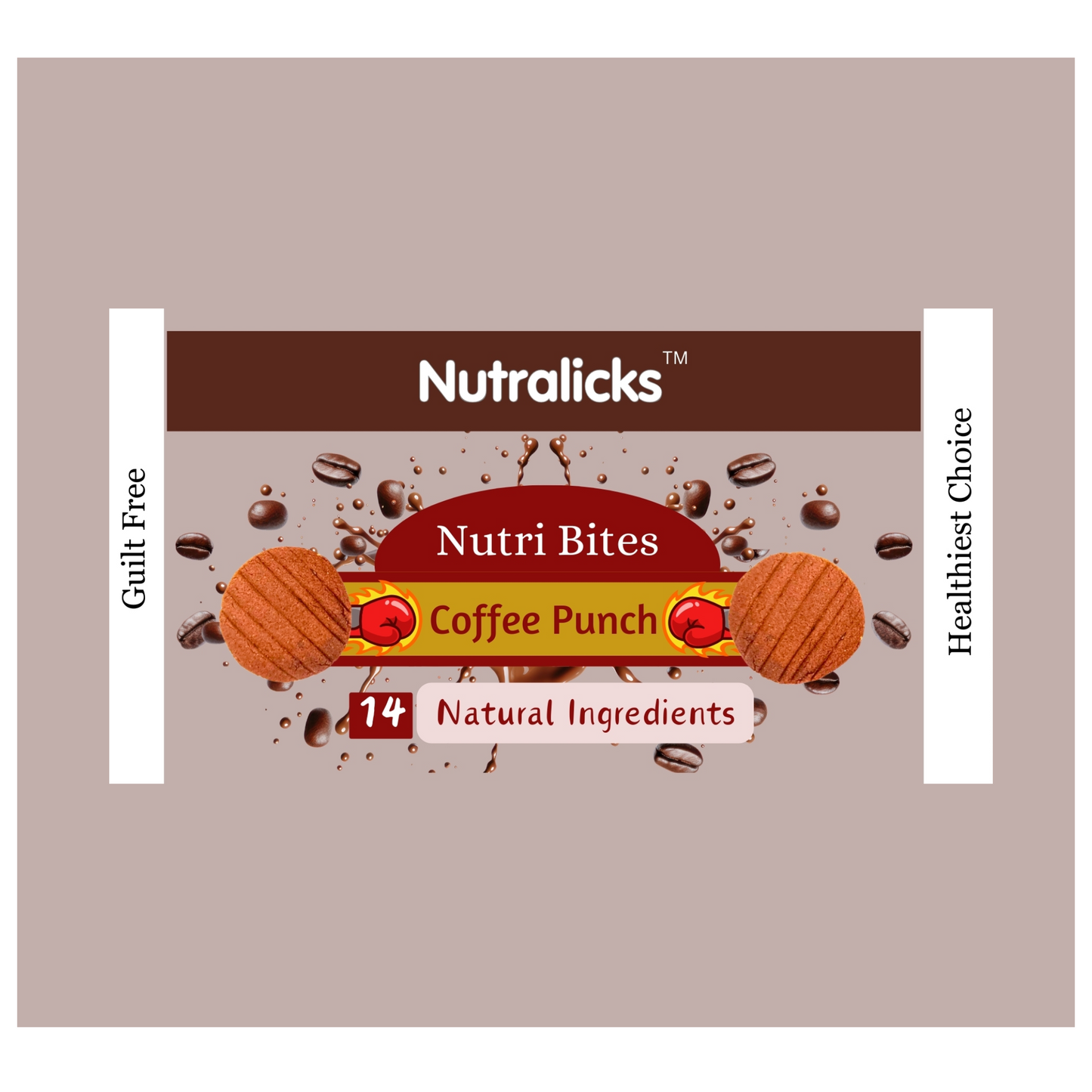 Nutralicks Nutribites Coffee Punch Biscuits