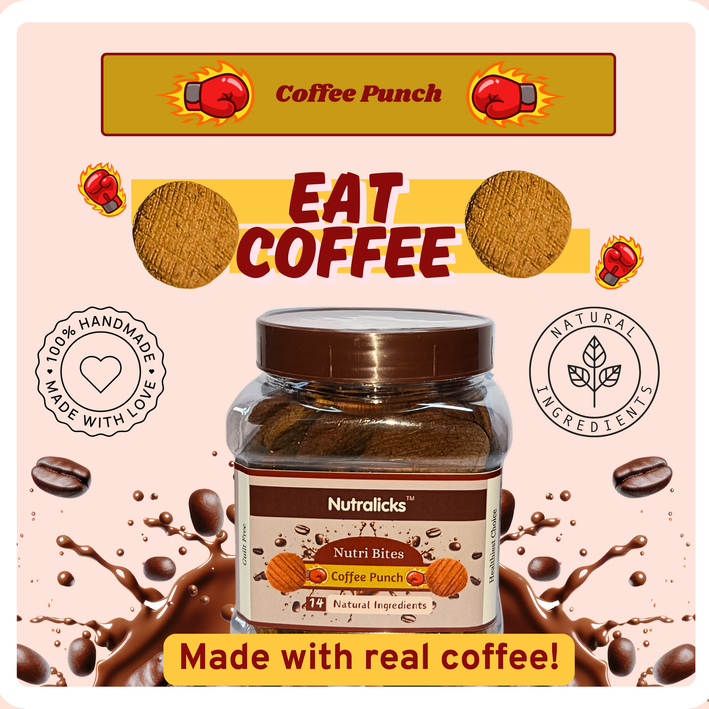 Nutralicks Nutribites Coffee Punch Biscuits