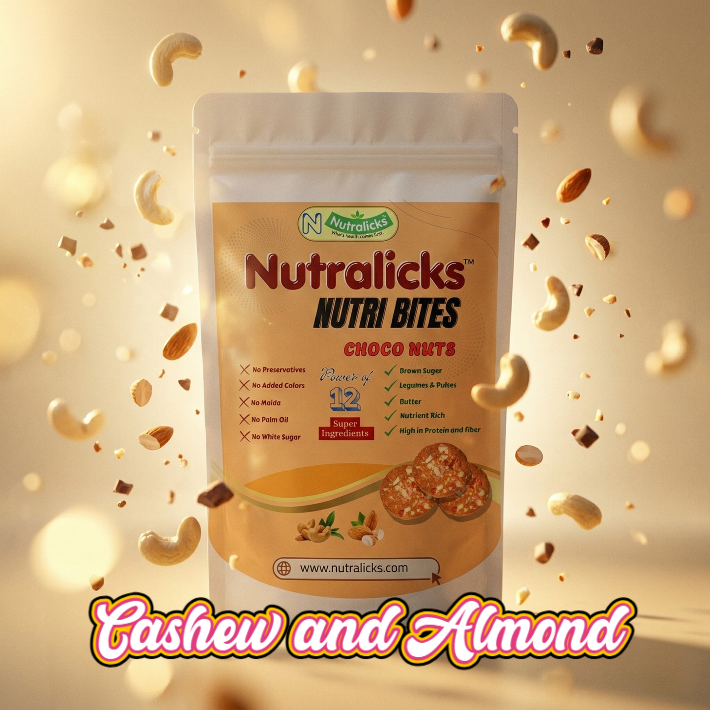 Nutralicks Nutribites Choco Nuts Biscuits
