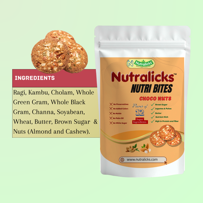 Nutralicks Nutribites Choco Nuts Biscuits