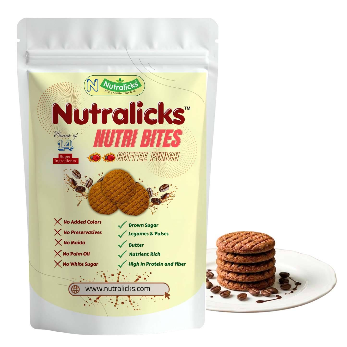 Nutralicks Nutribites Coffee Punch Biscuits