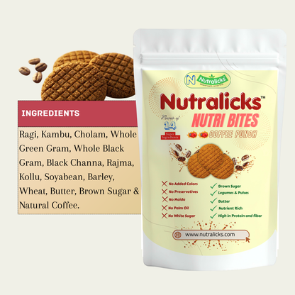 Nutralicks Nutribites Coffee Punch Biscuits