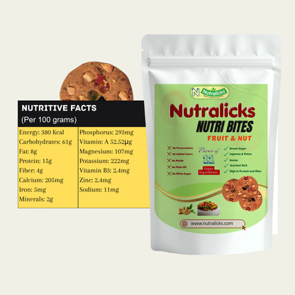 Nutralicks Nutribites Fruit & Nut Biscuits