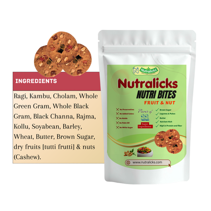 Nutralicks Nutribites Fruit & Nut Biscuits