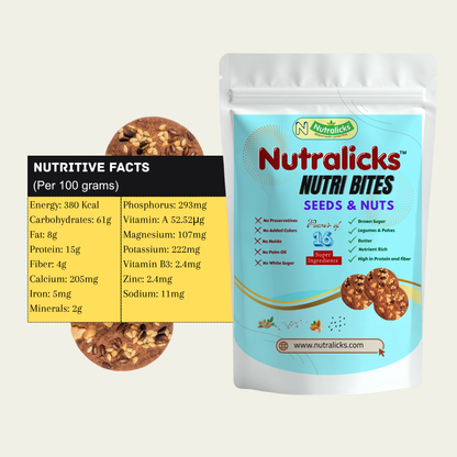 Nutralicks Nutribites Seeds & Nuts Biscuits