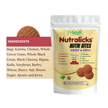 Nutralicks Nutribites Sweet & Spicy Biscuits